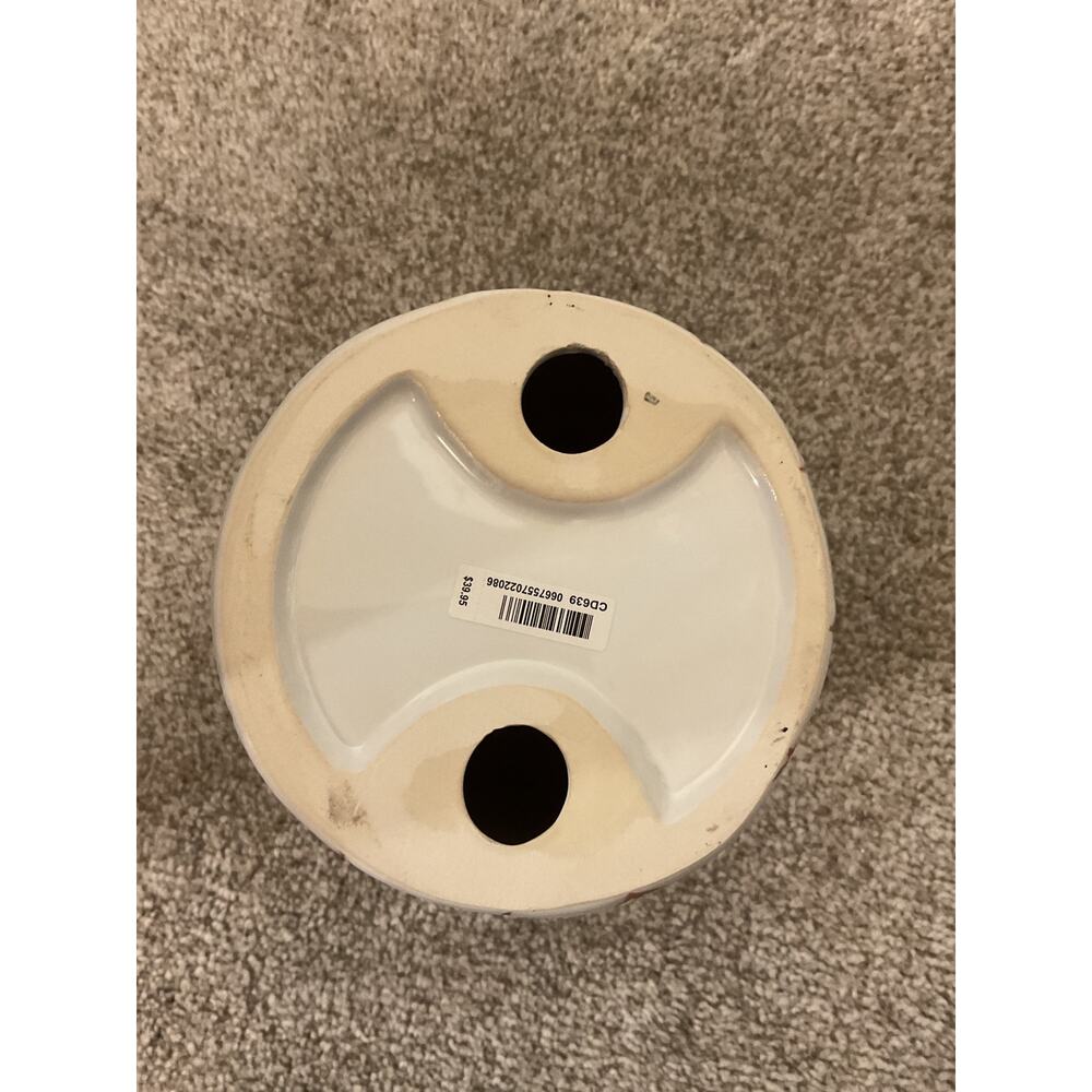 Bath & Body Works White Owl 3 Wick Candle Holder Ceramic Fall Woodland Decor - Picture 5 of 6